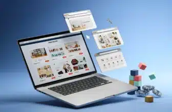 Laptop showing a WordPress theme gallery for the best free WordPress themes 2026 roundup